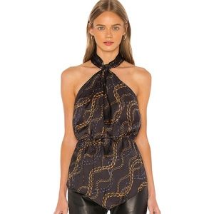 The livie top in black chain (sold out on Revolve)